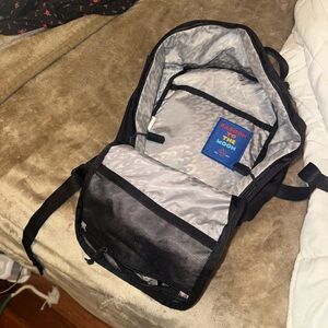 Mini baboon to the moon  Black Backpack